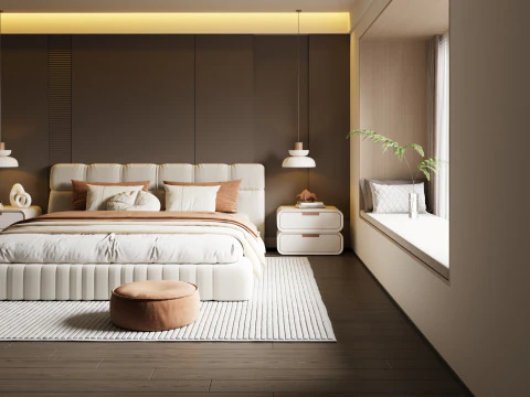 Modern Bedroom 3D Model