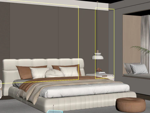 Modern Bedroom 3D Model