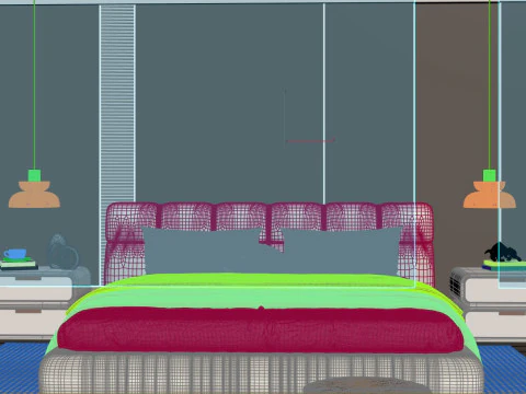 Modern Bedroom 3D Model
