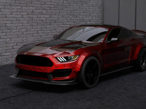 2016 mustang gt350 rtr wide files 3Dモデル