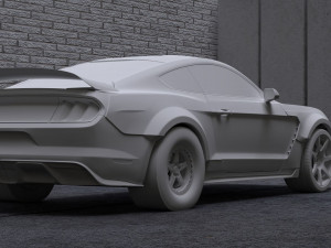 2016 mustang gt350 rtr wide files 3Dモデル
