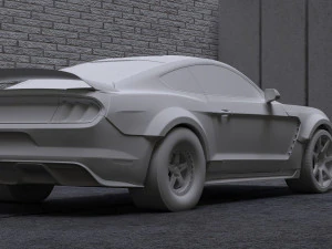 2016 mustang gt350 rtr wide files 3D Model