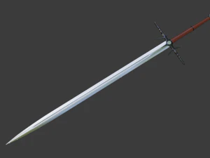 spada fantasy a due mani Modello 3D