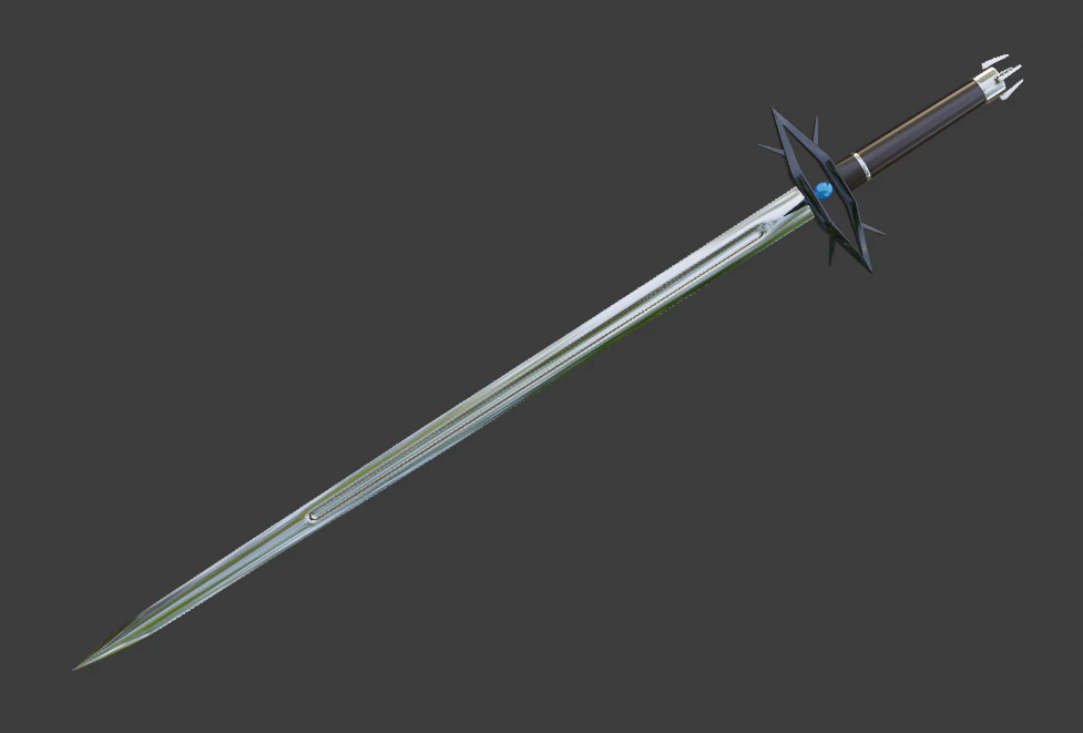 fantasy sword 3D Model .c4d .max .obj .3ds .fbx .stl .blend 
