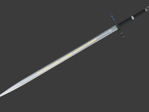 the sword of king ererk the fictional king 3D 模型