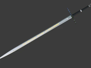가상의 왕 에레르크 왕의 검 3D 모델
