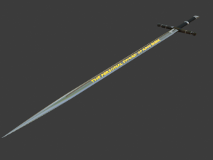 the sword of king ererk the fictional king 3D Model