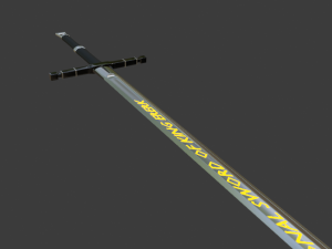the sword of king ererk the fictional king 3D Model