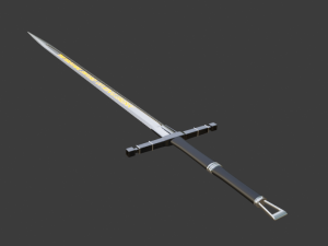 the sword of king ererk the fictional king 3D Model