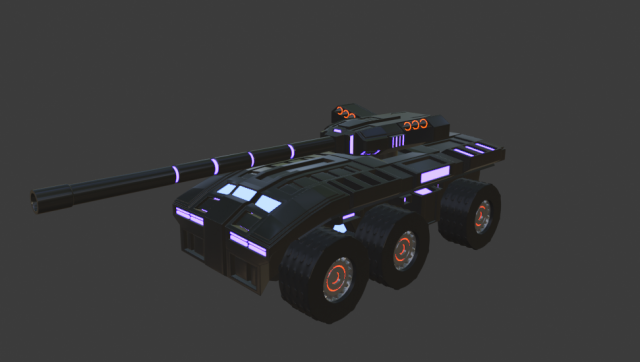 cyber fighting machine Modelo 3D .c4d .max .obj .3ds .fbx .stl .blend 