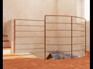 spiral stairs 3D 模型