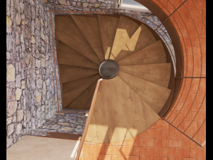 spiral stairs 3D 模型