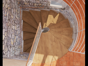 spiral stairs 3D 模型