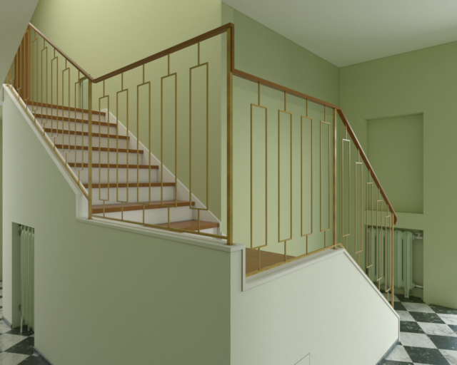 stylish strairs 3Dモデル .c4d .max .obj .3ds .fbx .stl .blend