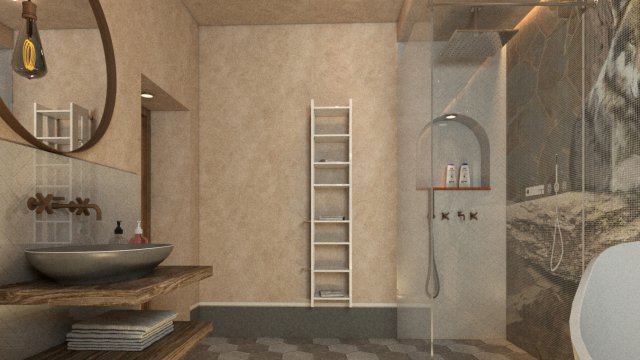 italian bathroom 3D Model .c4d .max .obj .3ds .fbx .stl .blend 