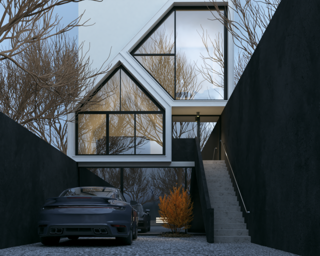 exterior design Model 3D .c4d .max .obj .3ds .fbx .stl .blend 