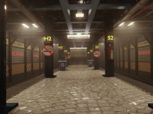 subway station interior 3D Model