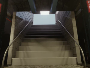 subway station interior 3D Model