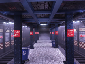 subway station interior 3Dモデル