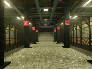 subway station interior 3D Model