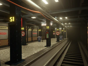 subway station interior 3D Model