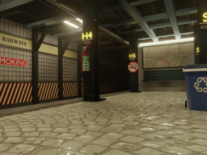subway station interior 3D Model
