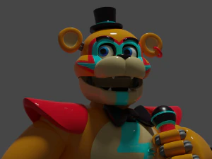 Glamrock Freddy 3D Model