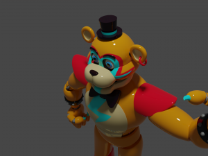Glamrock Freddy 3D 모델