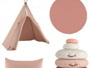 nevada teepee bloom pink 3D Модель
