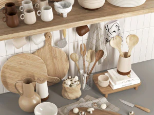 kitchen accessoriesti01 3D Model