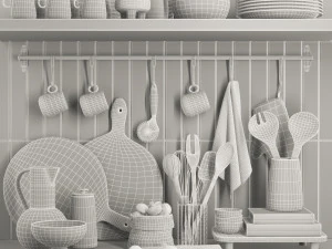 kitchen accessoriesti01 3D Model