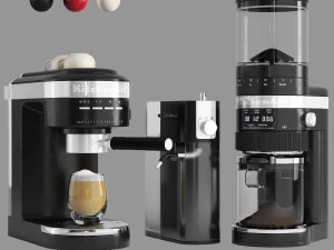 KitchenAid 咖啡系列 浓缩咖啡机 研磨机 3D 模型