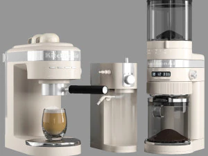 kitchenaid coffee collection espresso machine grinder 3D Model