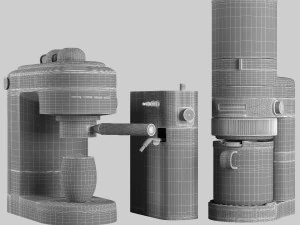 kitchenaid coffee collection espresso machine grinder 3D Model