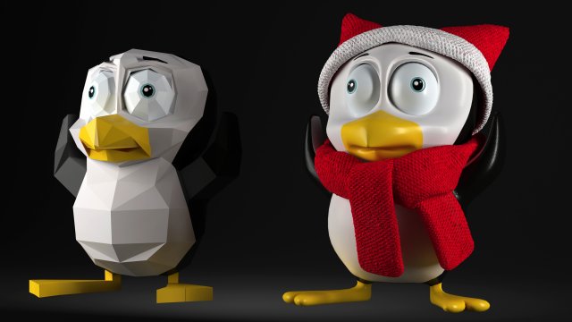 penguinti01 Modelo 3D .c4d .max .obj .3ds .fbx .stl .blend