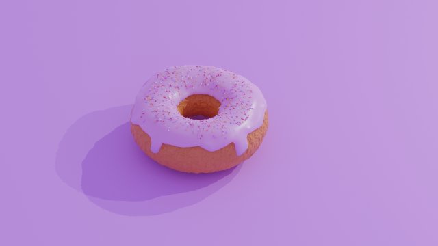 donut Model 3D .c4d .max .obj .3ds .fbx .stl .blend 