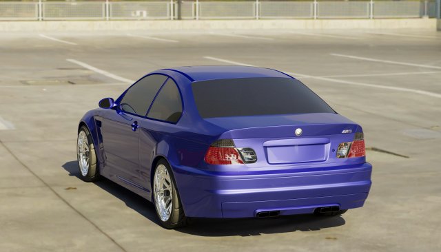 E46 3D 模型 .c4d .max .obj .3ds .fbx .stl .blend 
