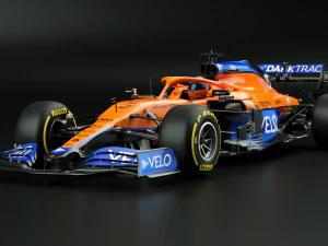 Mclaren MCL35 Formule 1-auto 3 Daniel Ricciardo 3D Model