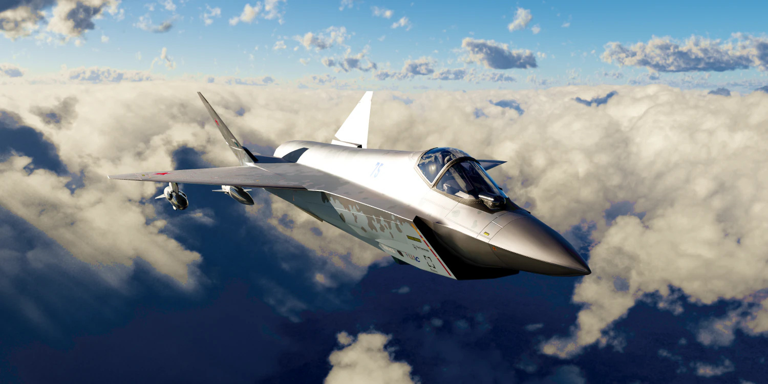Sukhoi Checkmate T-75 LTS 3D Model .c4d .max .obj .3ds .fbx .stl .blend