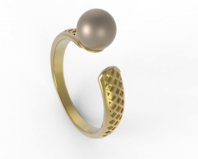 pearls ring 3D-Modell .c4d .max .obj .3ds .fbx .stl .blend 