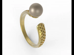 anello di perle Modello 3D