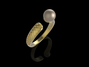 pearls ring 3D-Modell