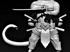 ninja cat simbad 3d print model 3D Print Model