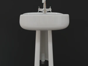 washbasin and faucet 3D Model