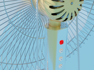 floor fan multicolor Modelo 3D