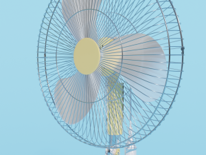 floor fan multicolor Modelo 3D