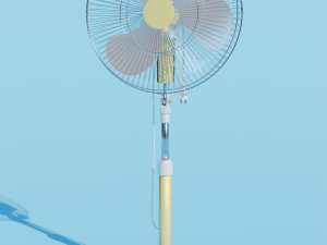 floor fan multicolor Modelo 3D
