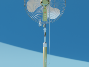 floor fan multicolor Modelo 3D