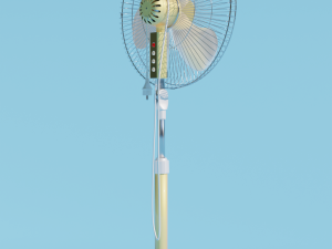 floor fan multicolor Modelo 3D