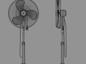 floor fan multicolor Modelo 3D